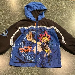 Vintage 1996 Yu-Gi-Oh Hooded Jacket Youth Size 4/5